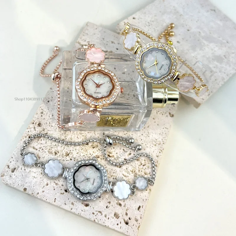 ساعات نسائية فاخرة ساعات يد كوارتز بسيطة ساعات بعقارب صغيرة سوار ساعة للسيدات ساعة هدية Relogio Feminino