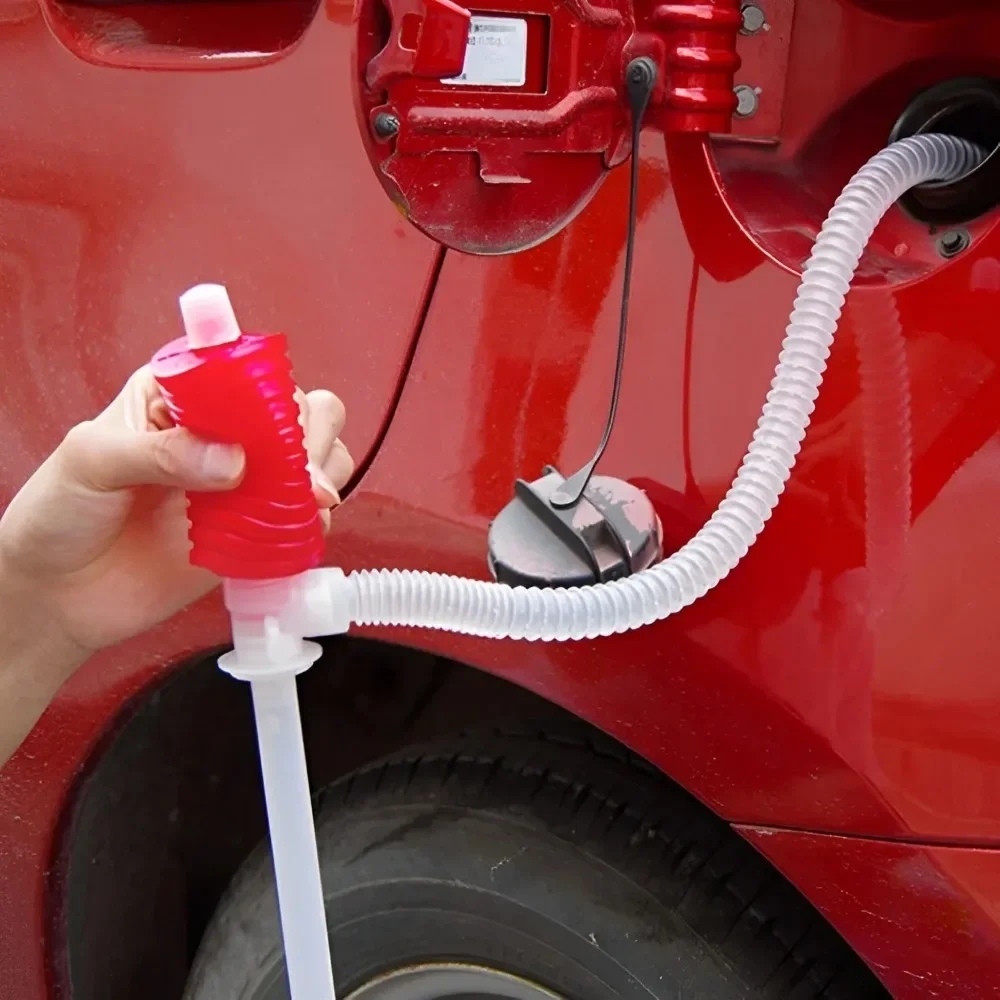 Tragbare manuelle Kraftstoffpumpe mit Saugfunktion, tragbare Kraftstofftransferpumpe für den Notfallgebrauch, chemikalienbeständige Flüssigkeitstransferpumpe – Detail 5