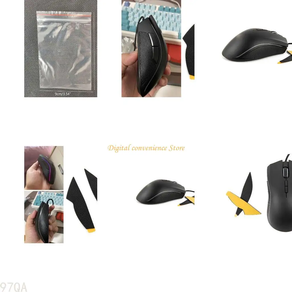 

97QA Mouse Anti-Slip Tape Elastics Refined Side Grips Paste for Mamba ， Tournament