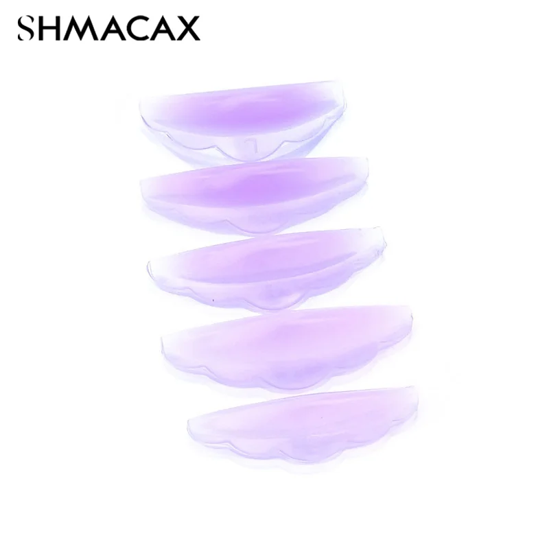 Reusable Purple Silicone Eyelash Perming Pad Lashes Rods Shield Lifting 3D Eyelash Curler Accessories Applicator Makeup Tool