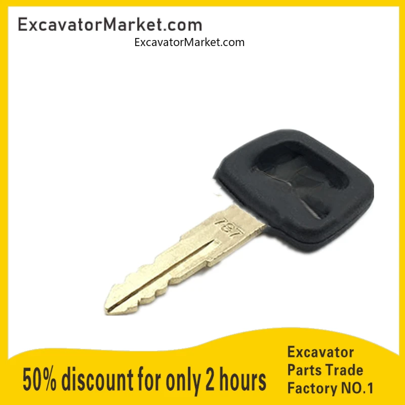 Excavator parts free delivery787KEY ignition key for Komatsu PC56/60/70/110/200/220/300/450 Excavator Accessories