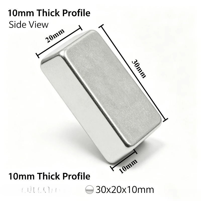 30x20x10mm N35 Square Neodymium Magnet Block Powerful NdFeB Rare Earth Strong Magnet For Assembly Fixing Hobby Handmade Craft