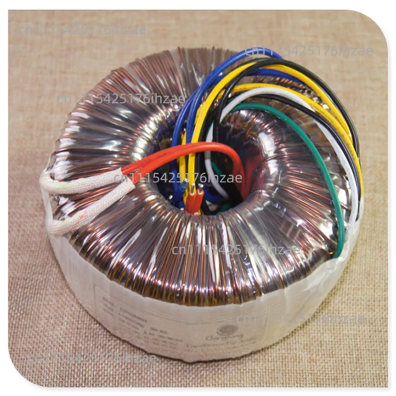 600W toroidal Class A transformer, copper wire core, output: 48V-0-48V 5.8A; 15V-0-15V 1A; 0-6.3V-12V 1A