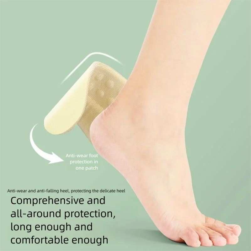 Изменяющие нашивки на пятку для кроссовок. Противоскользящая антифрикционная подкладка. Самоклеящиеся нашивки на плоской подошве и высоком каблуке. 1 пара.