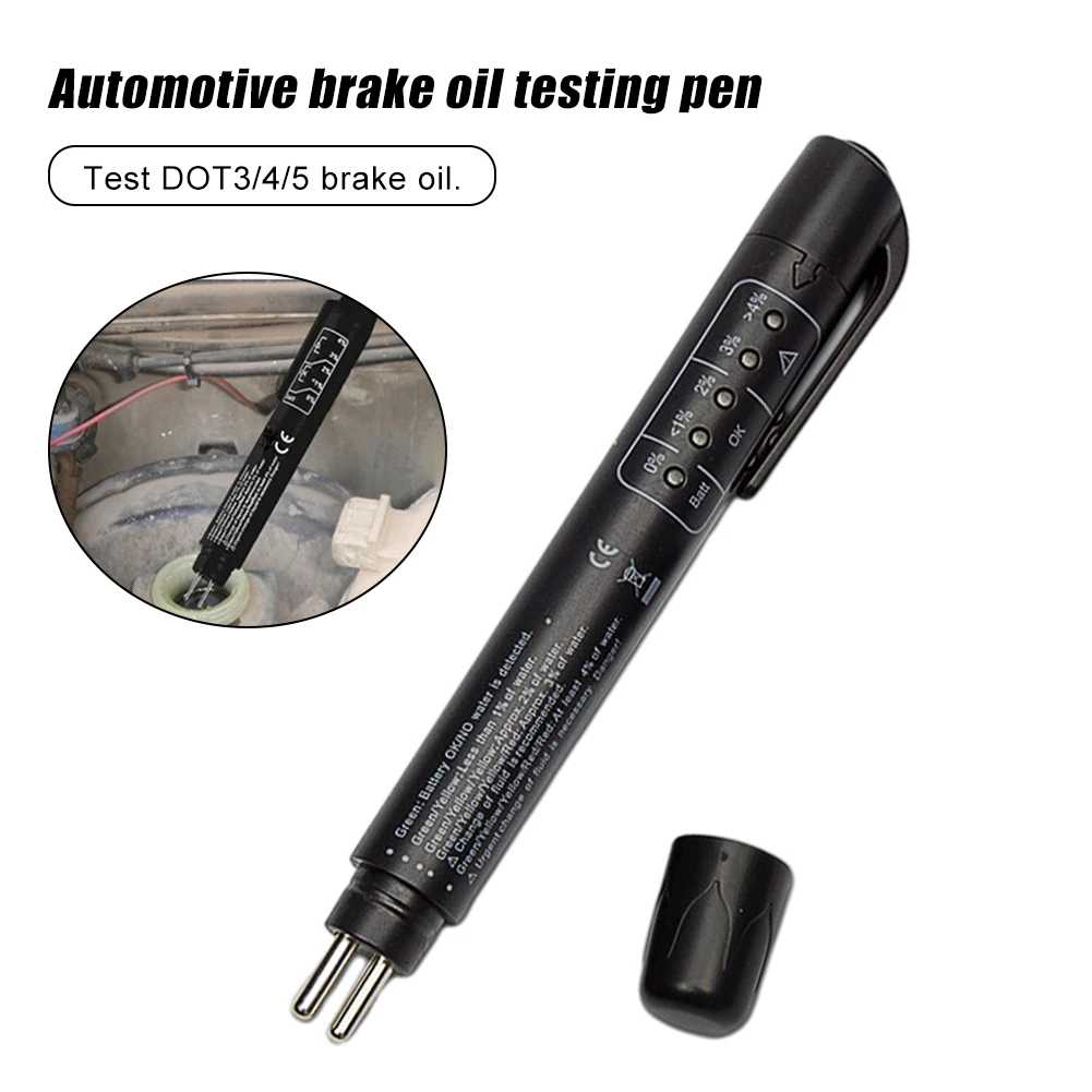 Car Brake Fluid Test Pen 5 LED Indicator Brake Fluid Tester DOT3 DOT4 DOT5 Brake Fluid Tester Car Diagnostic Tool