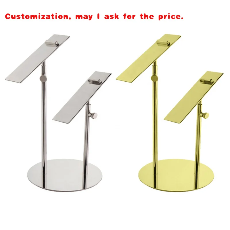 

custom.Custom High Quality Double Metal Stainless Steel Shoes Display Stand