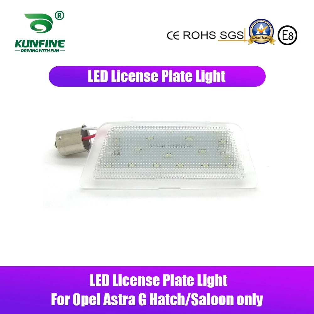 2PCs Car LED Number License Plate Light LED License Lamp For Opel Astra G(1998 1999 2000 2001 2002 2003 2004) Hatch/Saloon only