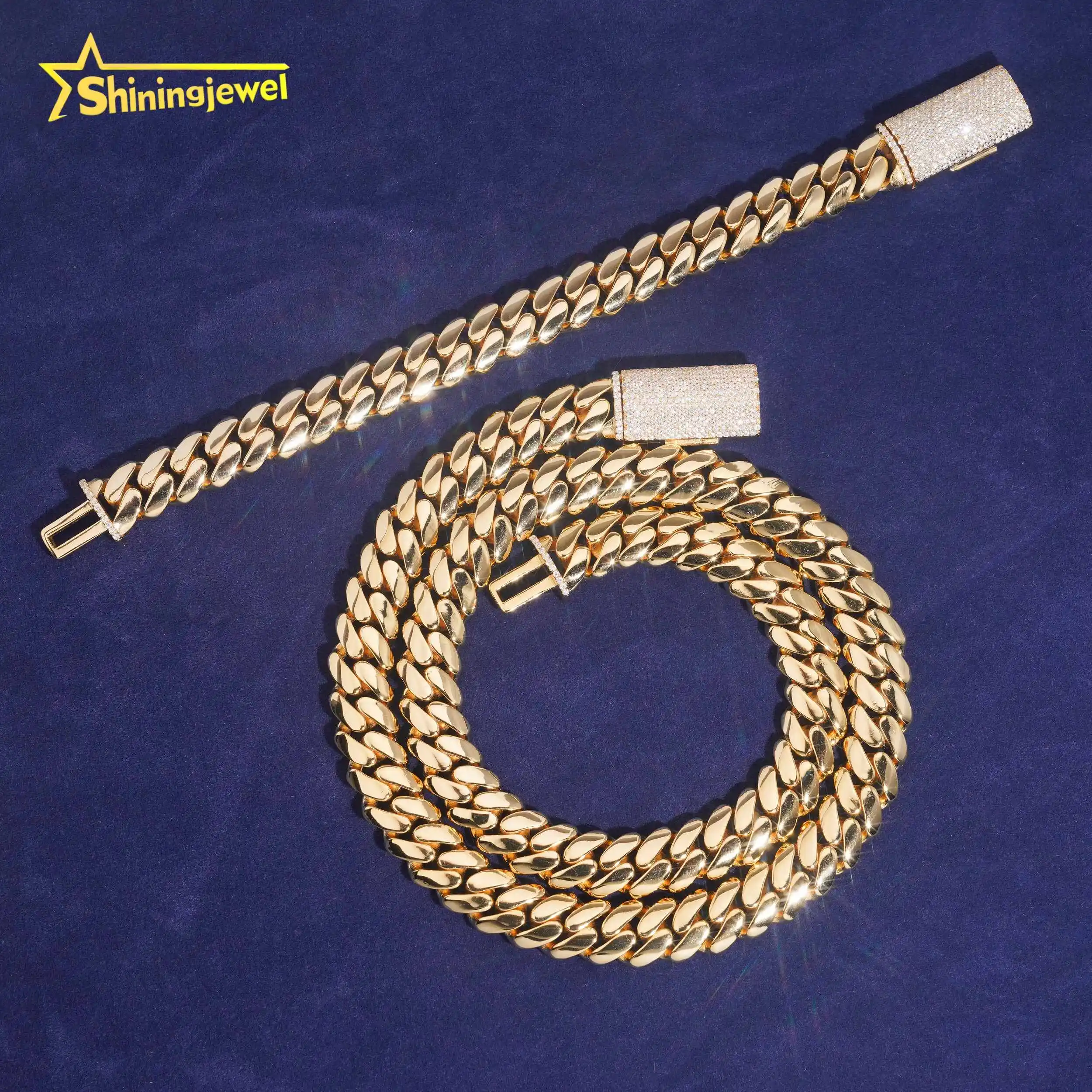 สร้อยคอคิวบันลิงค์เงินแท้ 925  - Cuban Link Chain 12Mm บทวิจารณ์และราคา