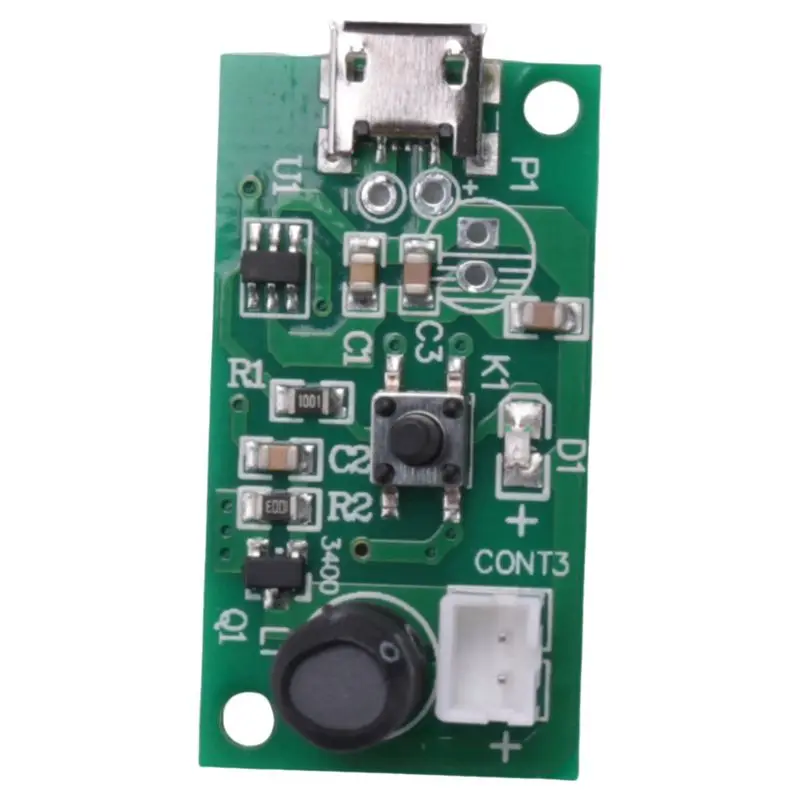 A84G-12Pcs Mist Maker Atomization Plate With 5V USB Humidifier Module Integrated Circuit Board Driver With Timing Switch