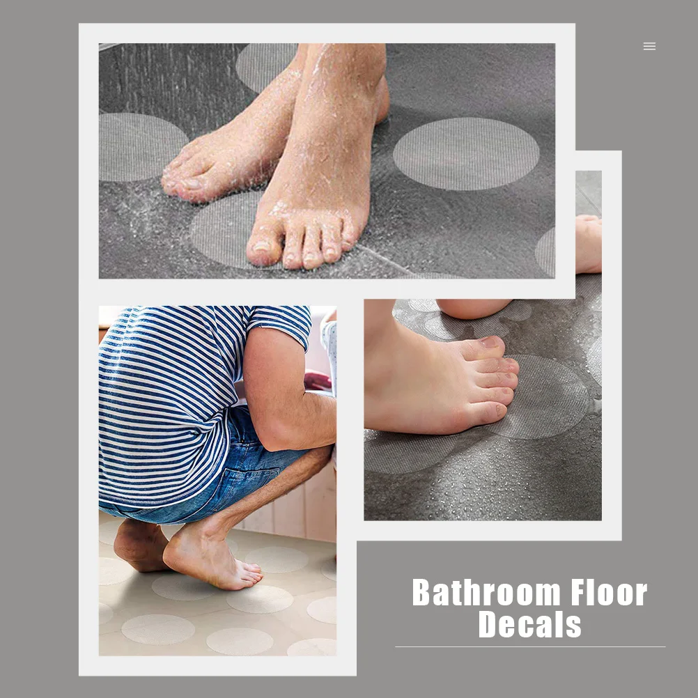 

1 set Non-Slip For Bathrooms Bathtubs Kitchen Floor Bathroom Floor Decals Anti-Skid Patches Strong Adhesive Peva