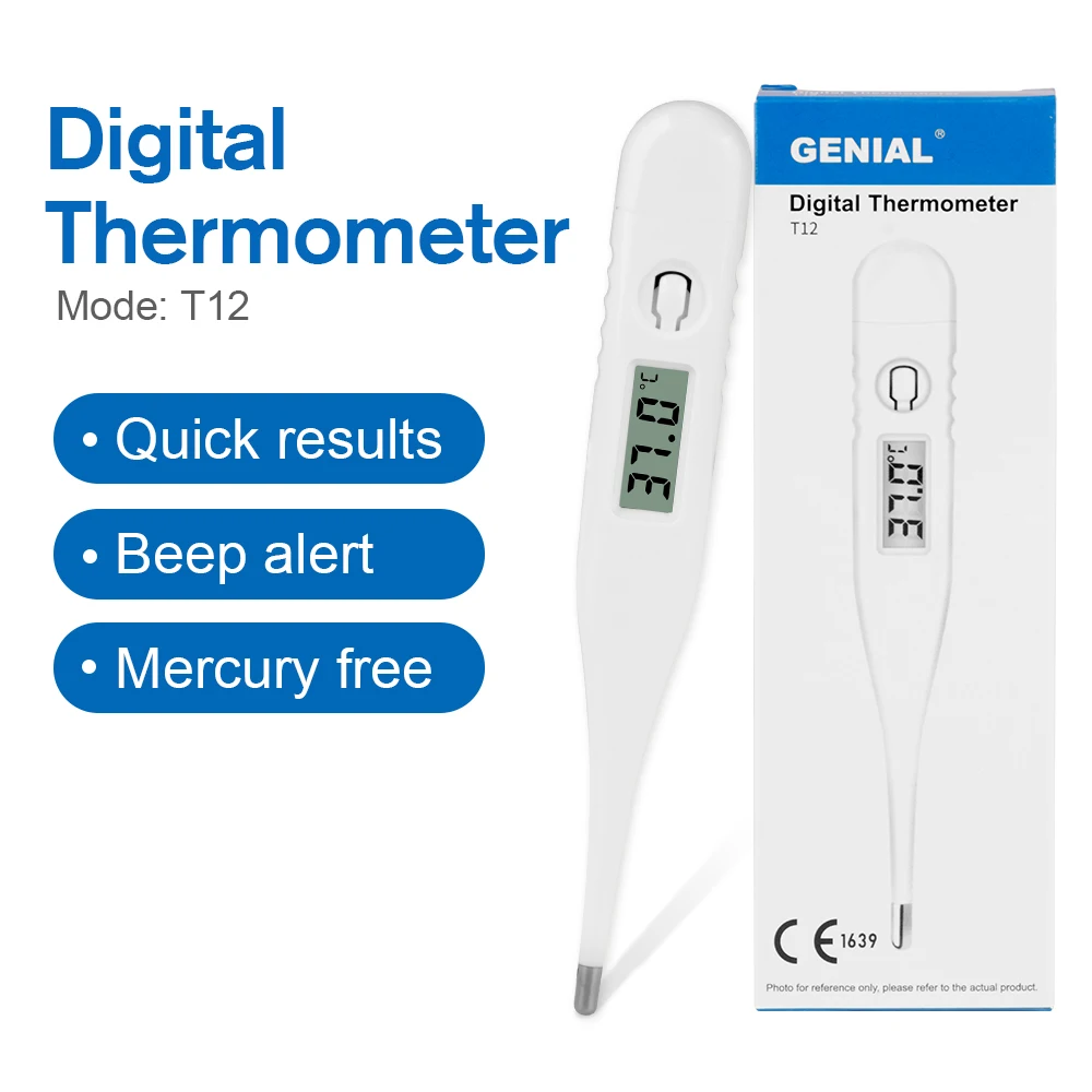 Thermometer for Adults, Digital Oral Thermometer for Fever, Basal Thermometer with 30 Seconds Fast Reading