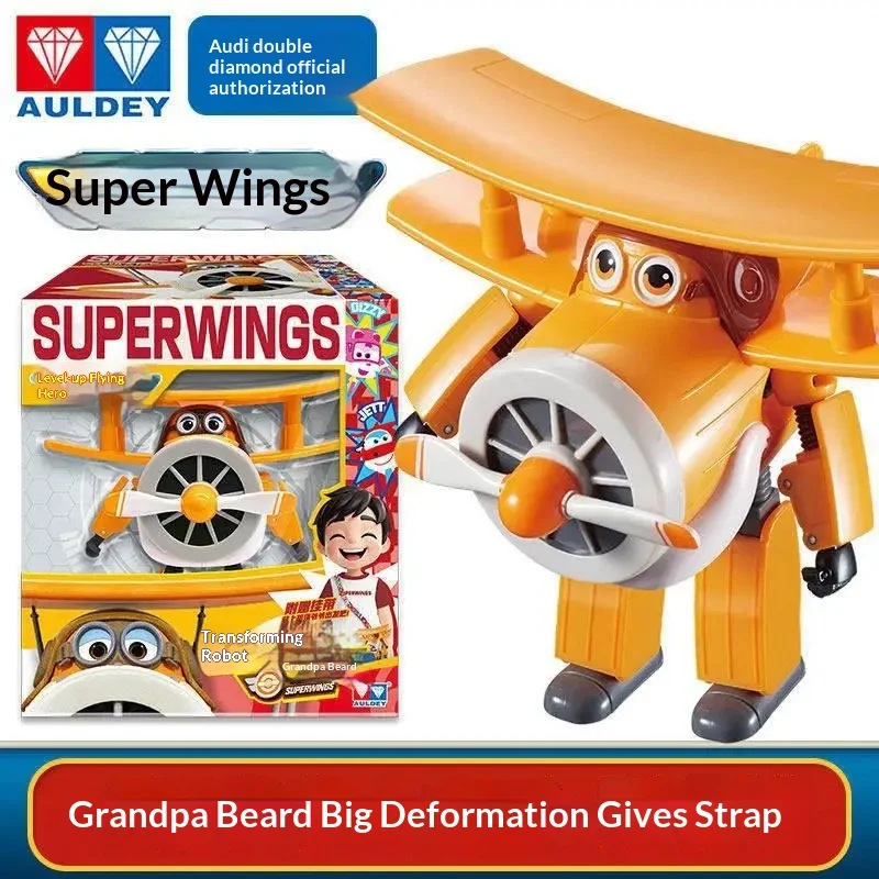 Auldey Super Wings Bucky Transformerende Robot Actiefiguur Deformatie Mecha Model Beweegbare Gewrichten Bureau Collectie Decor Speelgoed
