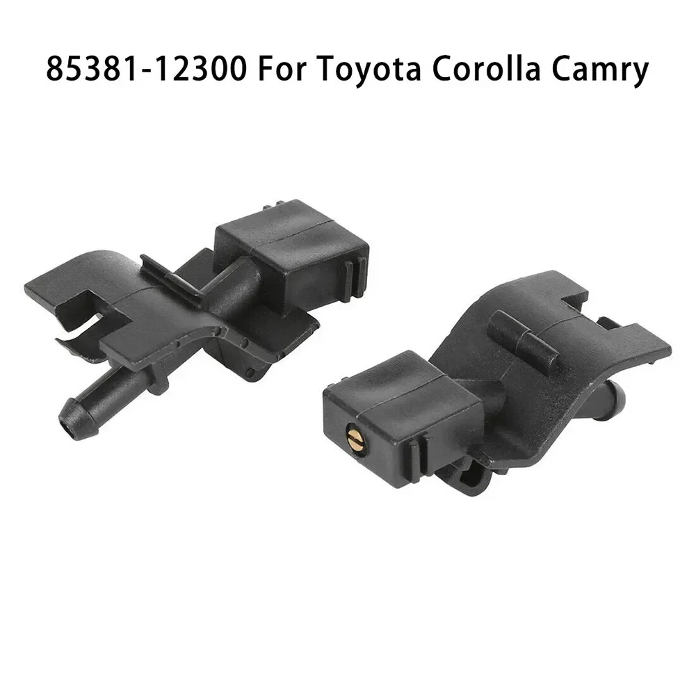 2pcs 85381-12300 Car Front Windshield Washer Nozzle Jet Spray For Toyota Corolla Camry Washer Outlet Wiper Nozzle