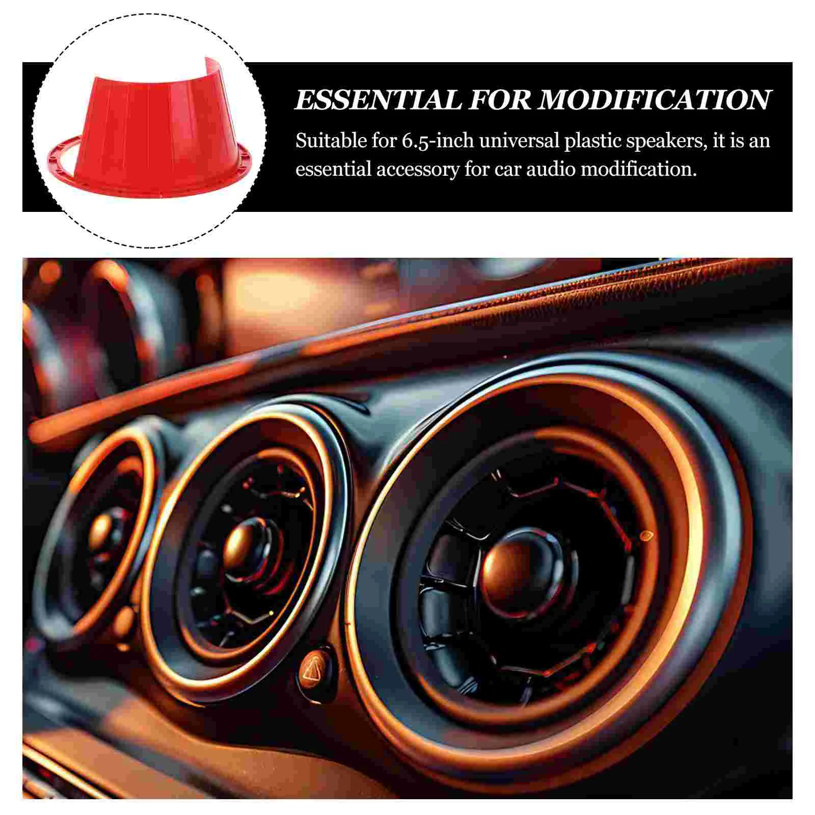 Speaker Protective Cover Car Speakers Stereo Spacer Replacement Adapter Rings Universal