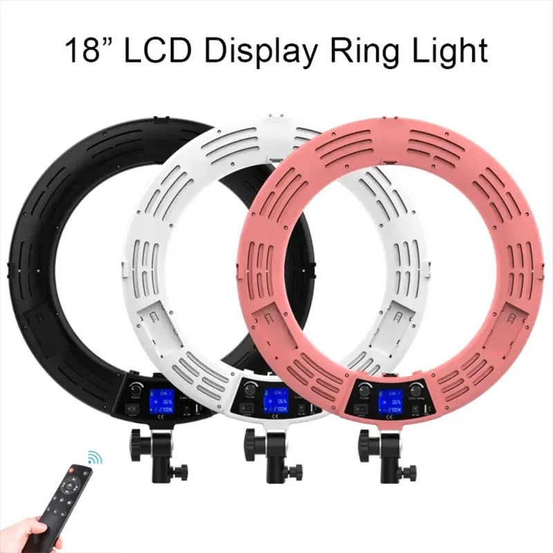 

18 Inch 90W Led Circulars Rings Fill Light with LCD Display Led Light Photo Light Fashion Led Circle for Beauty Photographys