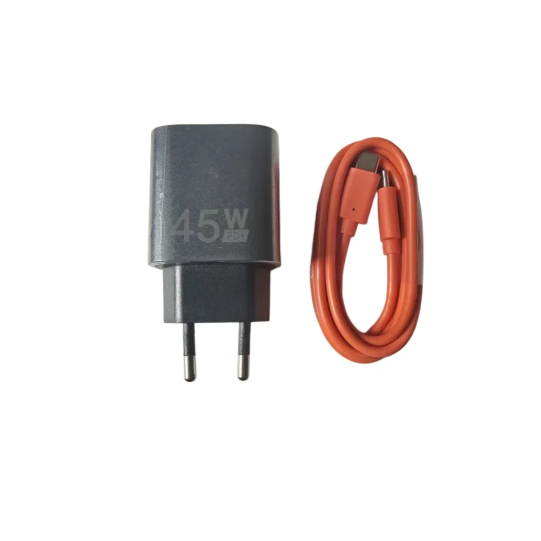 Original Charger Official Quick Charging Adapter 45W + USB Cable Data Line for Oukitel WP200 Pro WP300 Pro Phone