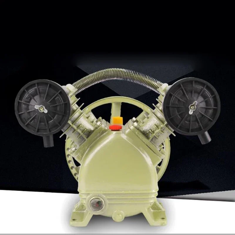 1.1KW Double Cylinder Industrial High Pressure Air Compressor Pump Head Piston Air Compressor Head Air Pump