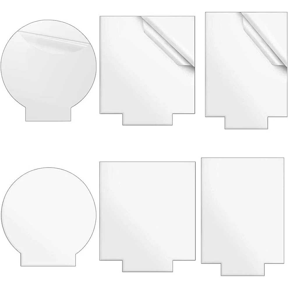 

18 Shape Clear Acrylic Panels 2mm Perspex Sheet for LED Light Base, Signs, Medals, Crafts, DIY Project, Acrylic Board Sign Blank