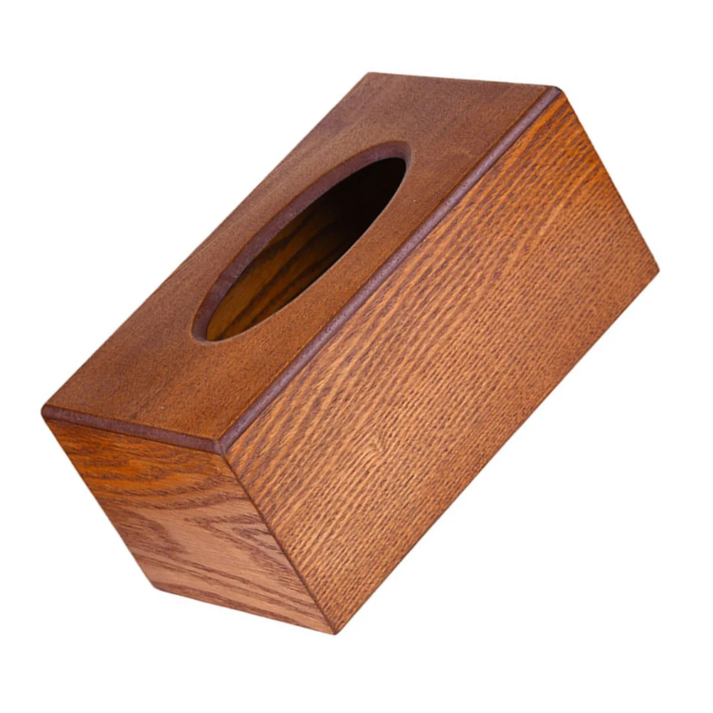 

1 pc Tissue Box Light Brown Stylish Napkin Holder For Home Car Office Decorative Storage Container Practical Organizer