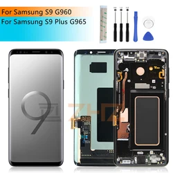 Samsung Galaxy s9 plus用のLCDタッチスクリーン,アセンブリ,s9,g965f,g960f用