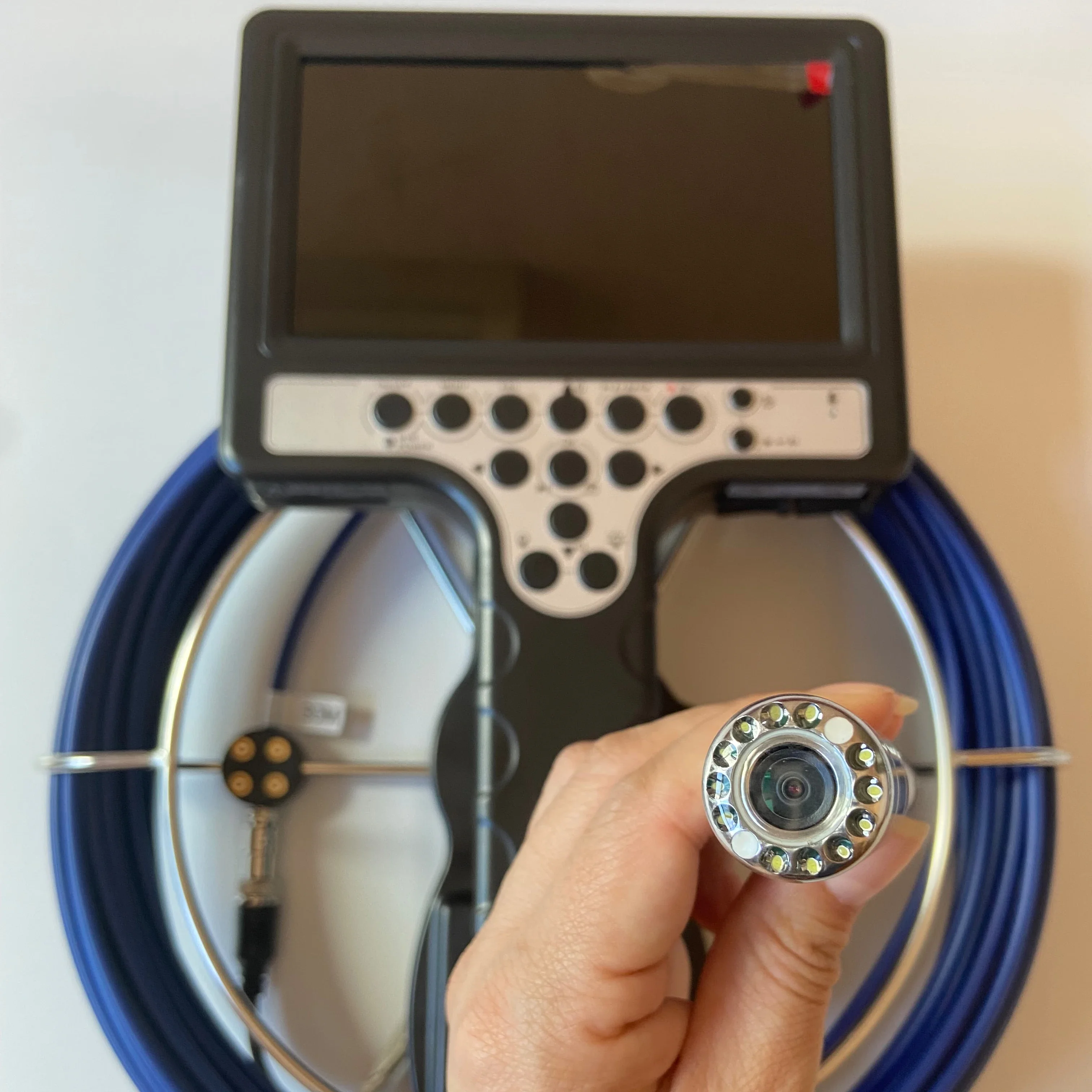 

Головка 23 мм, 7-дюймовый монитор, дренажная канализация, подводная камера видеонаблюдения для проверки трубопровода