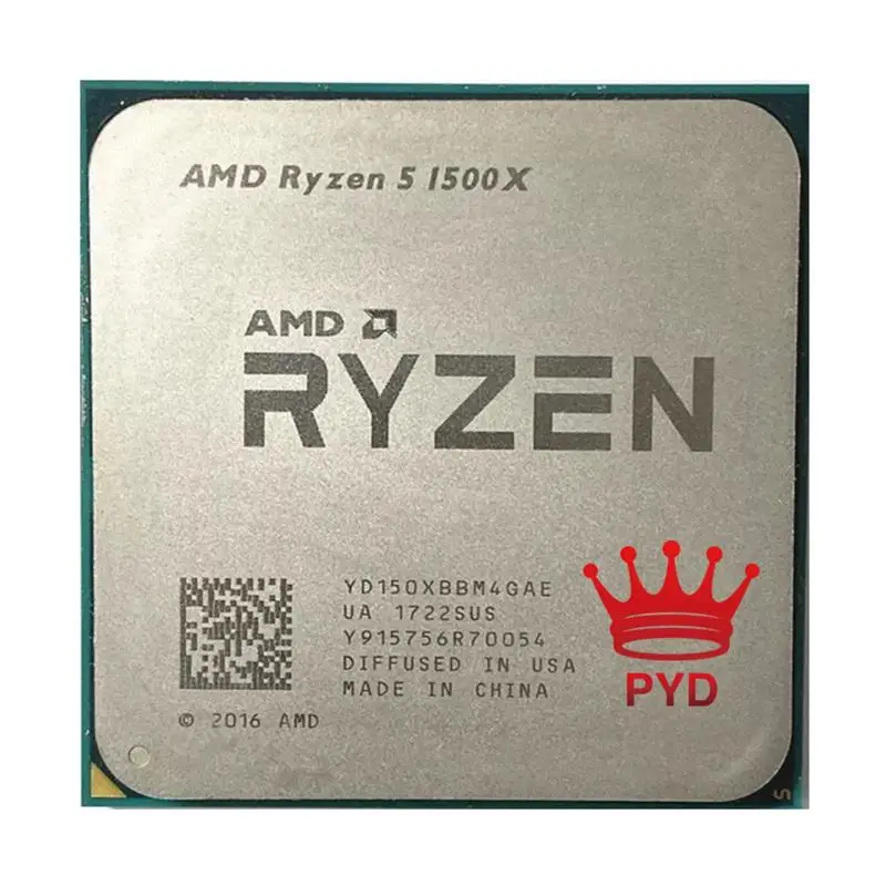 

New AMD Ryzen 5 1500X R5 1500X R5-1500X 3.5 GHz Quad-Core Eight-Core CPU Processor L3=16M 65W YD150XBBM4GAE Socket AM4