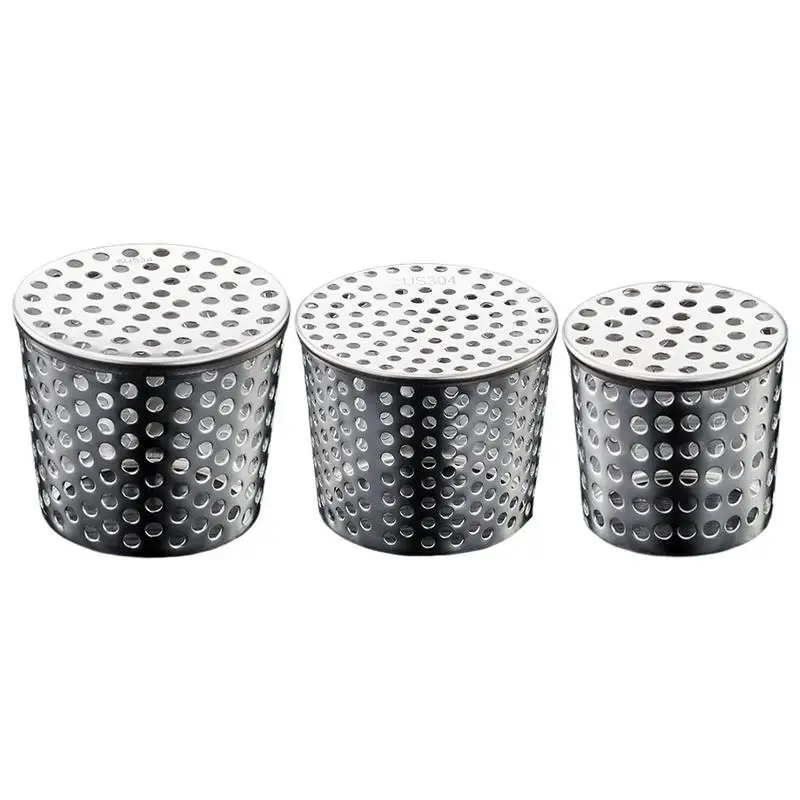 

50-63mm 68-83mm Balcony Drainage Roof Floor Drain Cover Rain Pipe Cap Stainless Steel Hair Waste Collector For Kitchen Bathroom