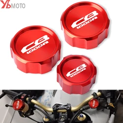 For HONDA CB1000R CB 1000R cb1000 R 2009-2015 2016 Motorcycle Accessories Front Rear Clutch Brake Fluid Reservoir Caps Oil Cover