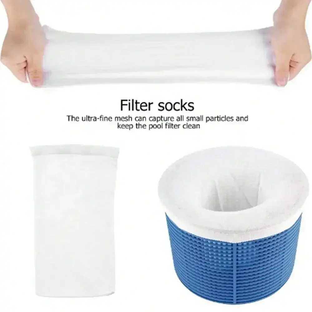 20 Piece Set Of Mesh Degreasing Socks, Compatible With Swimming Pool&Spa Center Filtersr Ground/Above Ground Swimming Pools