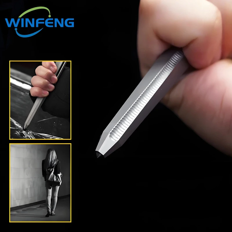 チタンウィンドウブレーカー戦術ペン、自己防衛用品、学生学校のオフィスの文房具、緊急サバイバル、高品質