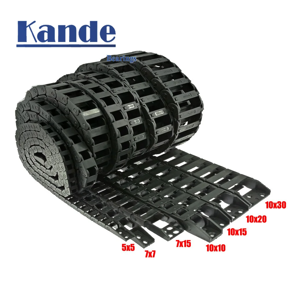 Kabel przeciągnij 5x5 7x7 10x10 10x15 10x20 10x30 L1000mm łańcuszek drut przewoźnika z złącza wtykowe dla CNC 3D drukarki grawerowanie Voron