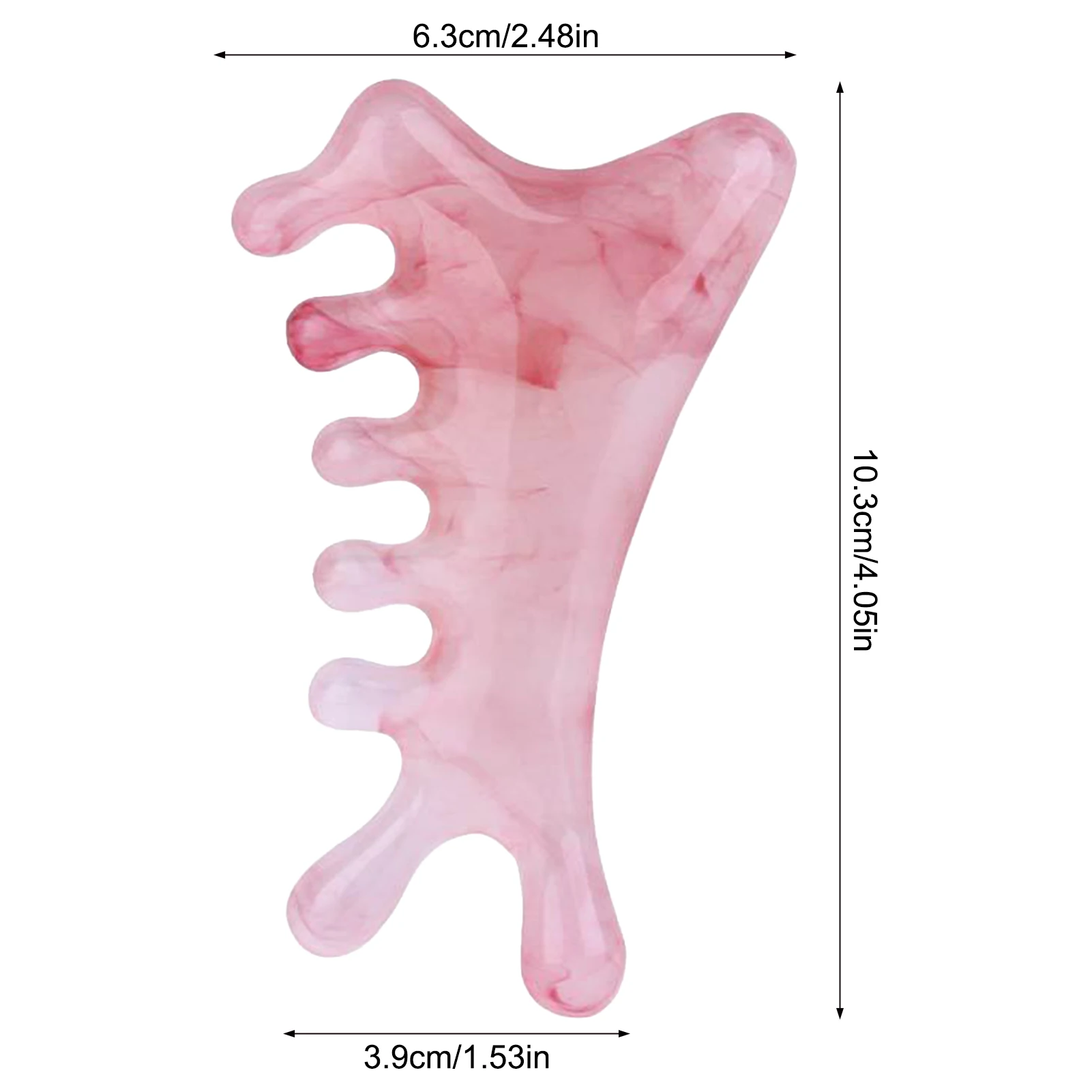 

Head Massage Scalp Four-in-one Massage Comb Meridian Scalp Resin Scalp Massage Comb Head Unblocking Face Nose Massager Guasha