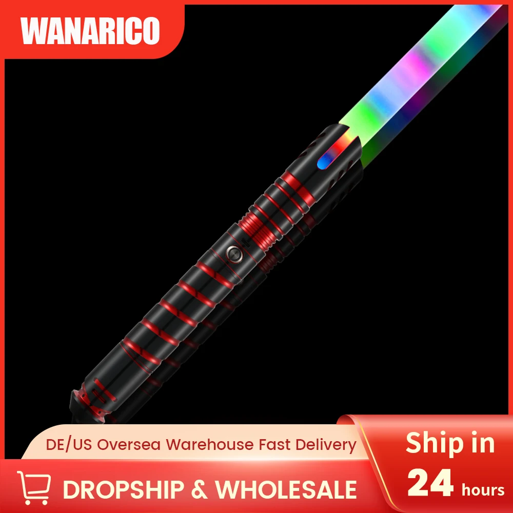 WANARICO Xenopixel Lightsaber With 26 Sets of Sound Fonts Effects and Colors FX Heavy Dueling Aluminum Handle Great Gift