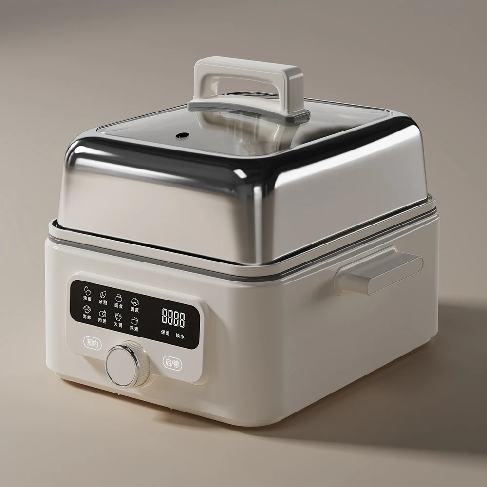 

New type of fast-heating steam multi-functional cooking seafood and vegetable food electric steamer