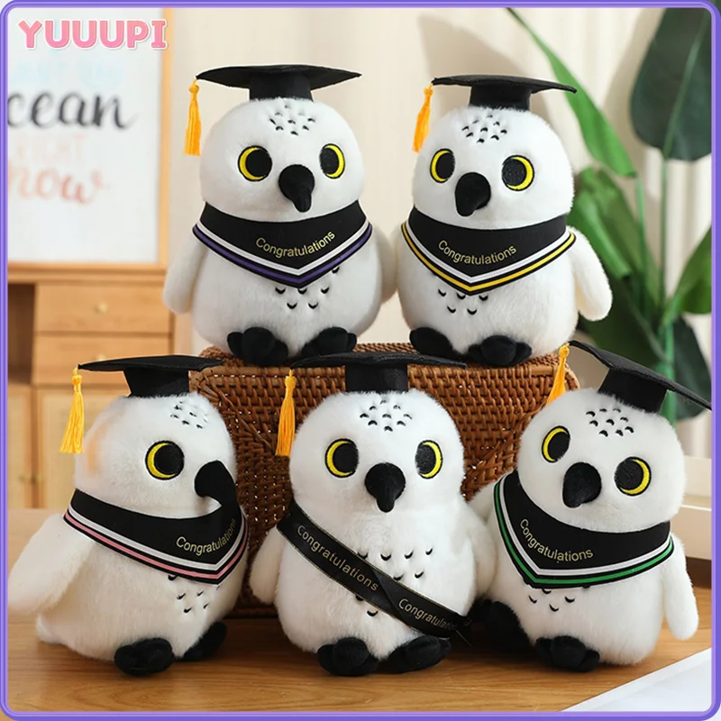 

Doctor Hat Owl Plush Toy Graduate Plush Dolls Stuffed Animal Plushie Soft Cartoon Pillow for Kids Graduation Gift Birthday Gifts