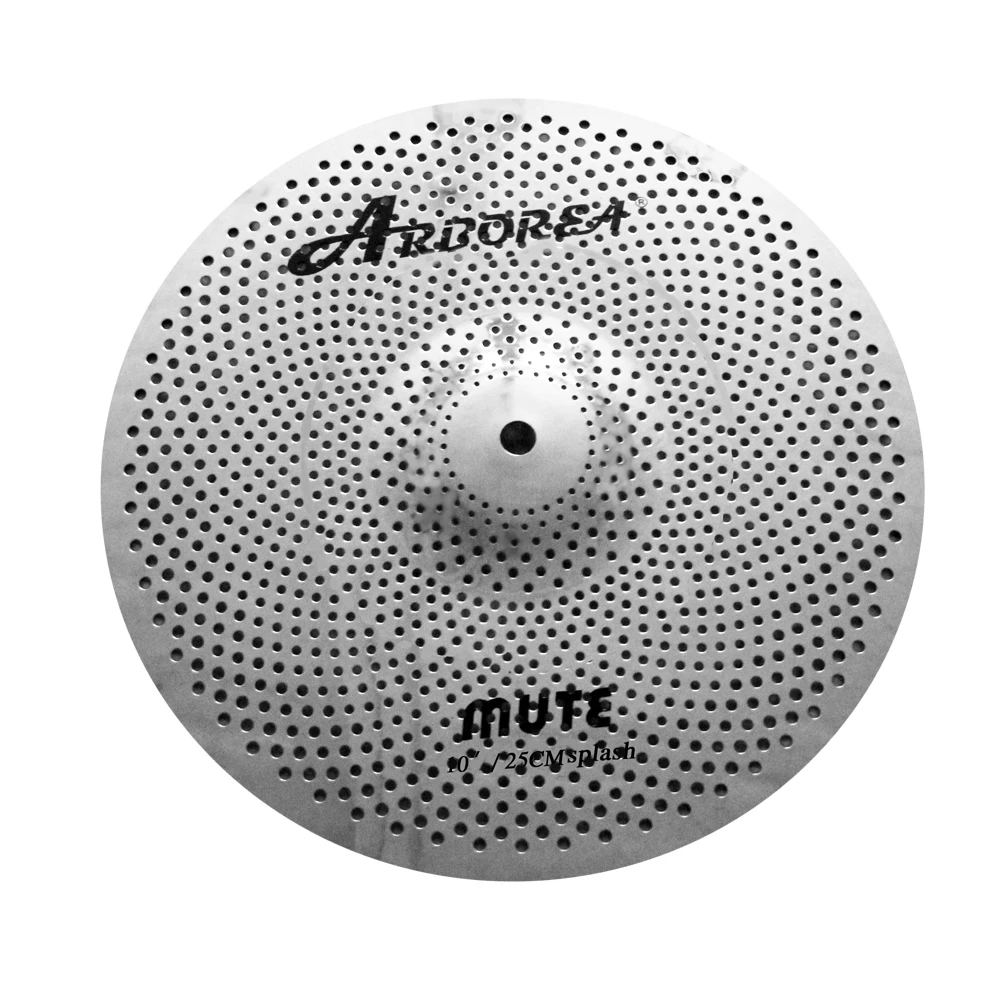 Arborea Alloy Mute Cymbal Set Low Volume Cymbal Pack 7 PCS(10/12/14/16/18/20) with Cymbal Bag For Drum Practice