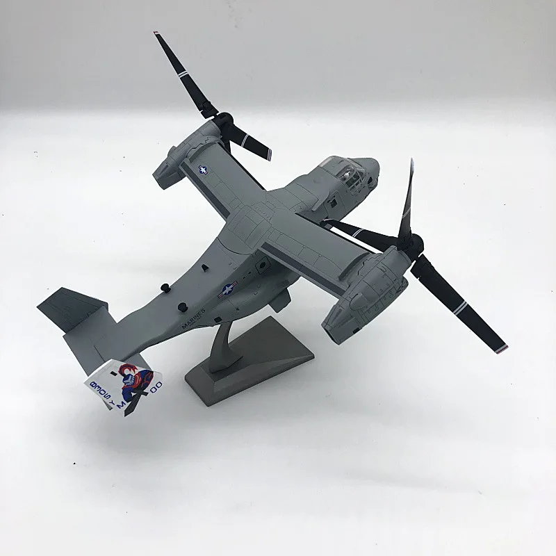 1:72 American Boeing Bell V‑22 Osprey Tilt‑Rotor Transport Plane High Simulation Diecast Metal Airplane Finished Alloy Military