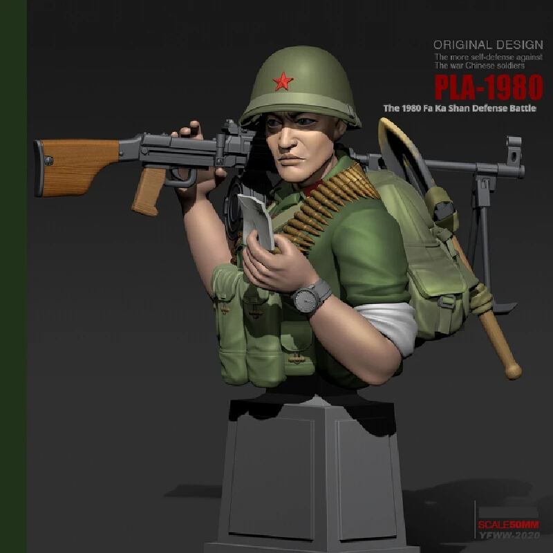 

1/18 Resin Model Figure Sniper Fighter Gunner Gk Micro Miniature 3d Printed White Model Toy Unassembled And Unpainted Kit