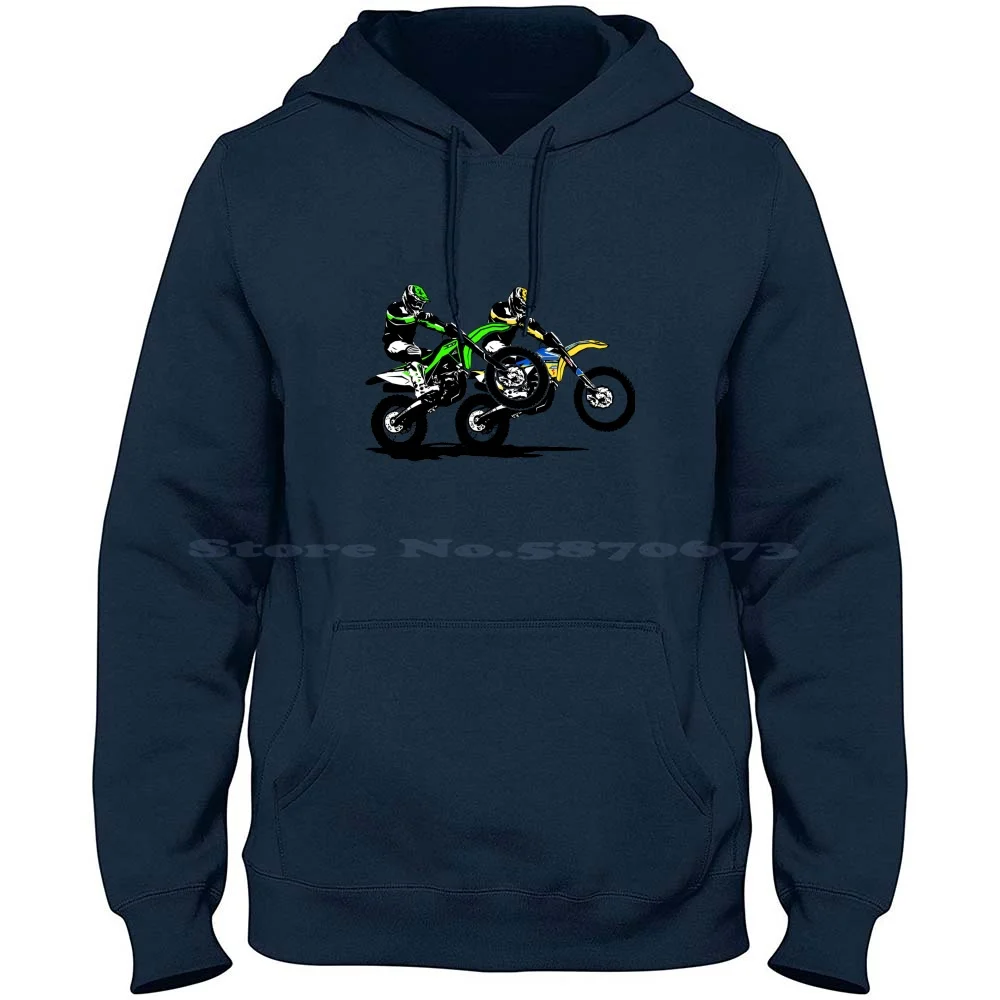 Moto Cross-Motocross-Supercross-Mx-Sx 100% Cotton Hoodie Motocross Moto Cross Supercross Enduro Motorcyclist Motorcycle