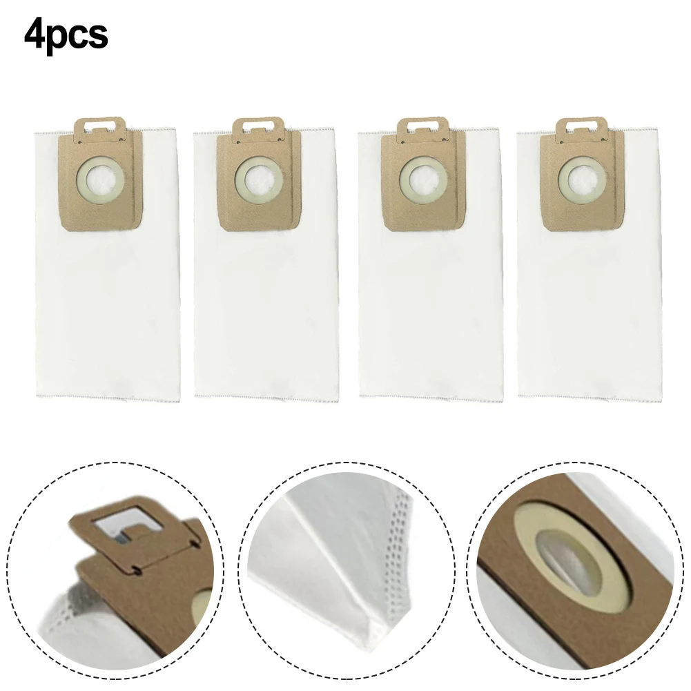 Replacement Solution 4 Pack of Compatible Dust Bags & Filters Specifically For Nilfisk Eco and Power Series Devices