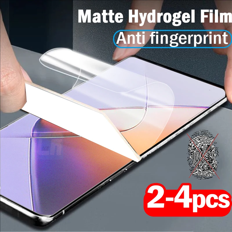 2-4Pcs Matte Silicone Hydrogel Film for Infinix Note 40S 40 Zero 30 4G Screen Protector for Infinix Hot 50 Pro Plus not glass