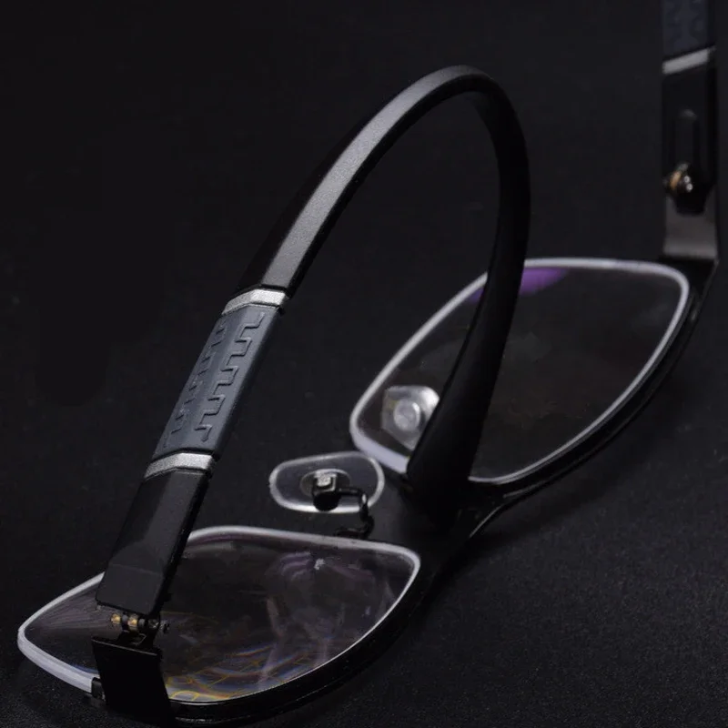 TR90 Business Lesebrille Männer Halb Rahmen Anti-strahlung Presbyopie Brillen Frühling Bein Brillen 0 + 1,0 + 1,5 + 2,0 + 2,5 + 3,0 + 3,5 – Detail 5