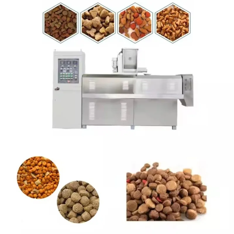 Stainless Steel Easy Maintenance Dry Pet Dog Food Extrusion Machinery Pet Dog Food Extruder Making Machine for Factory Lines