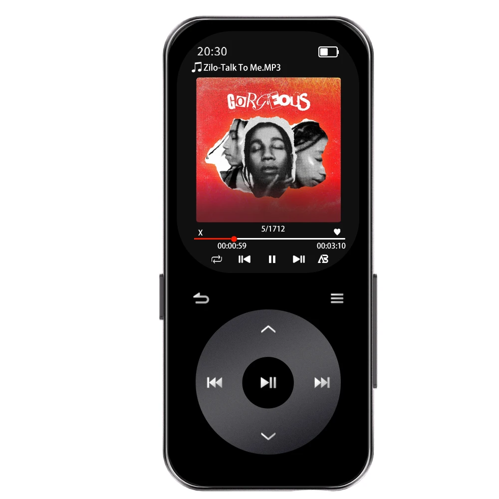 64G Famue BL15 2-Inch Portable MP3 Player, Bluetooth 5.4 E-book HiFi Sound Lossless Music, Class Recording Long Battery Life
