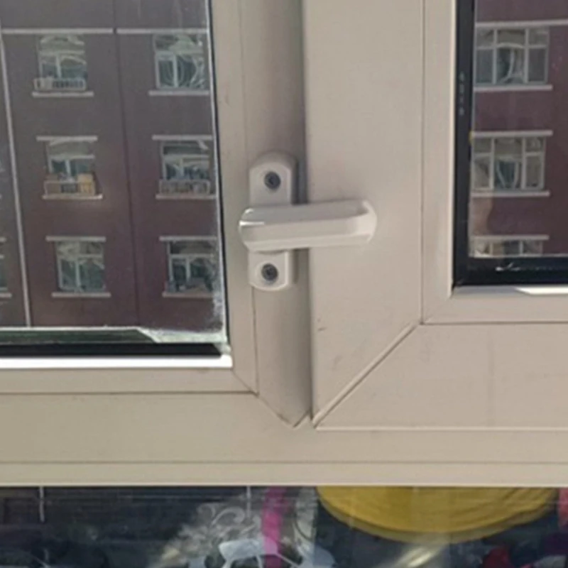 Blokada drzwi Blokada okien Zamki bezpieczeństwa ze stopu Blokada kształcie litery do drzwi dropshippingowych UPVC/PVC
