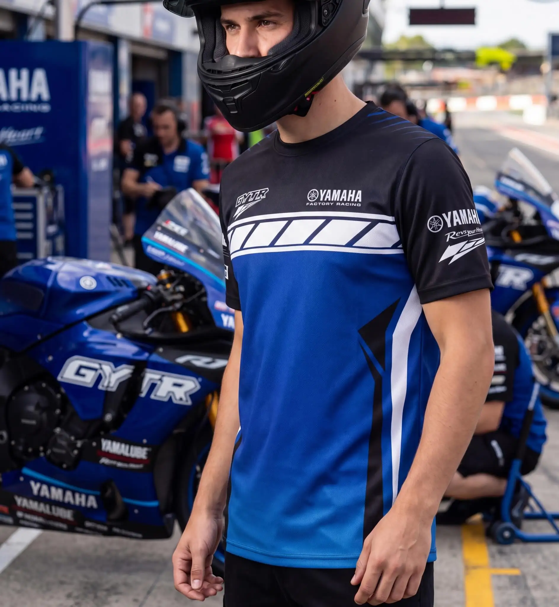 2026 Latest Yamaha GYTR Factory Team Crew Neck Quick-Dry Riding T-Shirt Summer Men's Off-road Motorcycle Locomotive Short-Sleeve