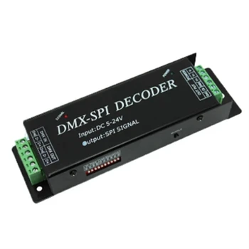 DMX200 SPI Signal LED Controller DMX Decoder for 2801 6803 2812 2811 Strip Light Tape DC5V 12V 24V, Easy to use