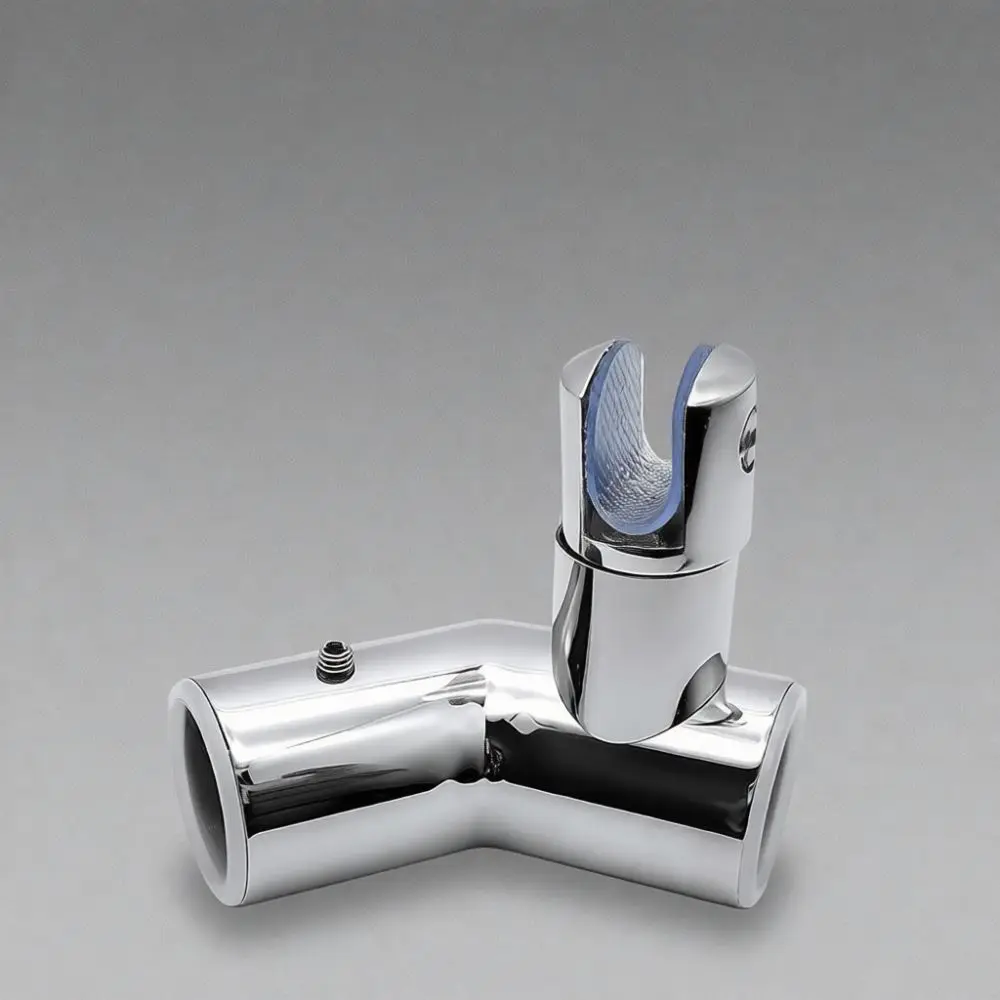 Corrosion Resistant Shower Enclosure Connector 304 Stainless Steel 19mm 25mm Round Fitting Bathroom Partition Hardware