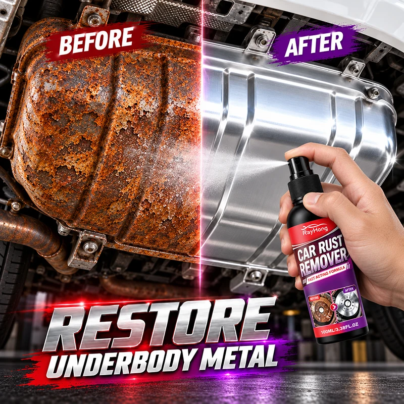 Automotive Metal Rust Remover Spray Easy Apply Deep Cleaning Dissolves Rust Oxidation And Stains Fast Acting Metal Cleaner