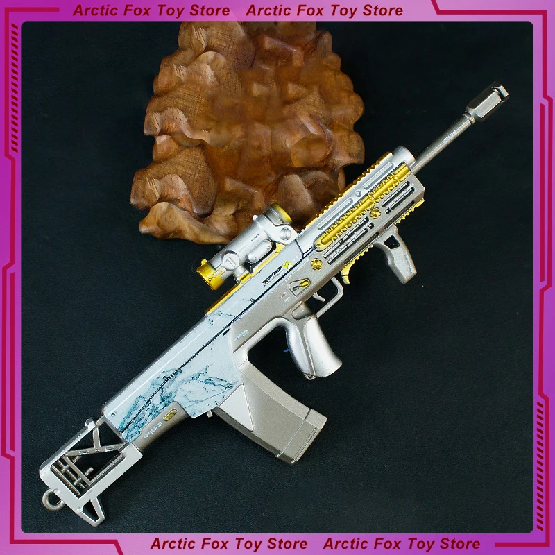 17cm Delta Operation Game ASH-12 Metalowy Model Rzemieślniczy, Ozdobny Wisiorek do Plecaka, Brelok, Prezent na Boże Narodzenie, Zabawka